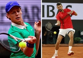 Sinner - Djokovic: horario, canal de televisión y dónde ver online el partido de Roland Garros hoy