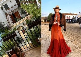 Así es la casa de Vicky Martín Berrocal en el Rocío: dos comedores, un patio y una estatua de su padre