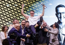 Gabriele Armani al ganar como mejor bartender 2025 de España