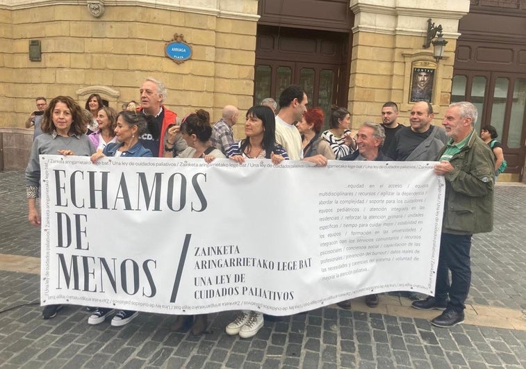 Protesta de la plataforma Echamos de Menos del año pasado en Bilbao