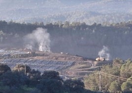 La Junta niega «cualquier incendio» en el vertedero de Nerva hace 15 días