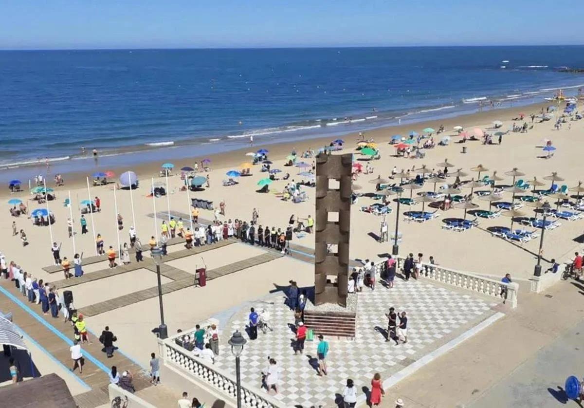 Imagen de la playa de Chipiona